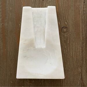 Magnolia White Marble Spoon Rest NIB